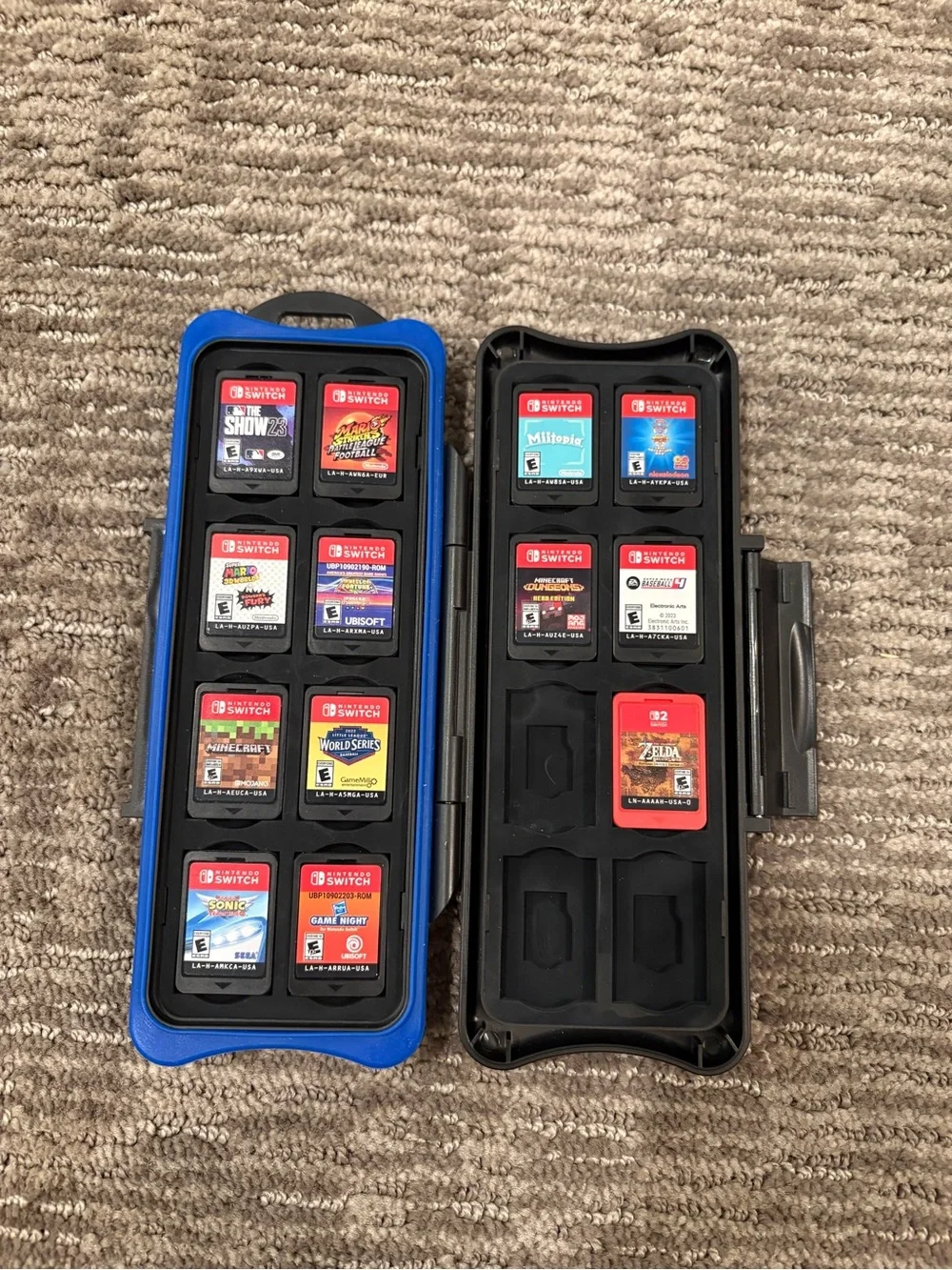 Nintendo Switch Game Card Carrying Case - Blue/Black